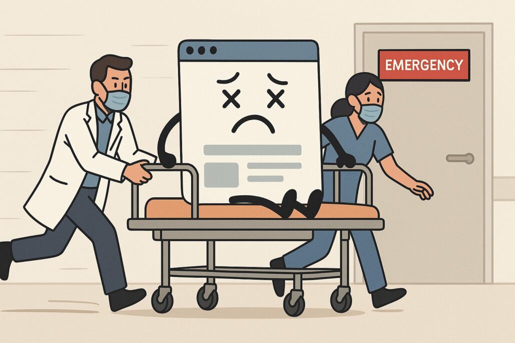 網站五行失衡：導流成功卻送急診，老闆別讓網站成為壓垮業績的最後一根稻草！