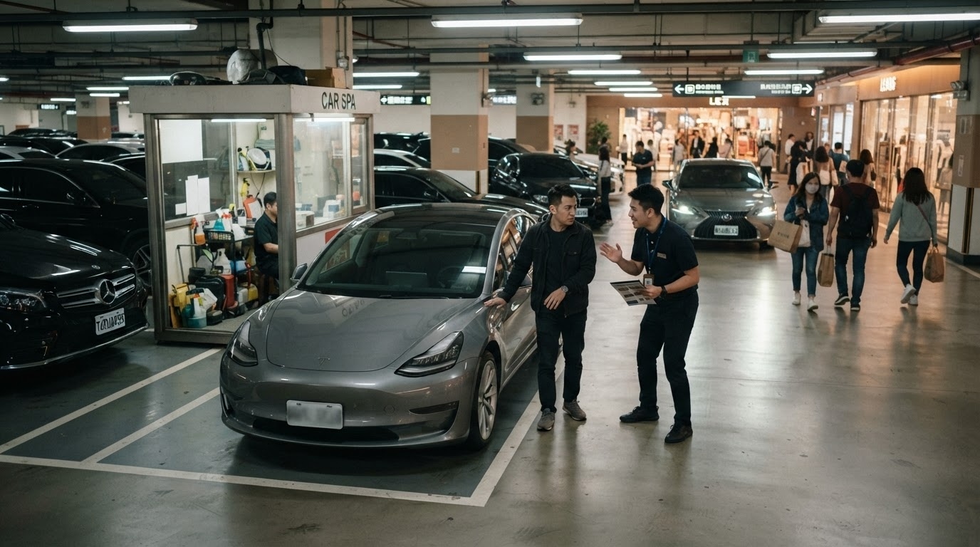百貨停車場洗車服務為什麼一直倒?問題不在沒客人,而在接單流程設計錯了 百貨停車場洗車服務為什麼一直倒?問題不在沒客人,而在接單流程設計錯了
